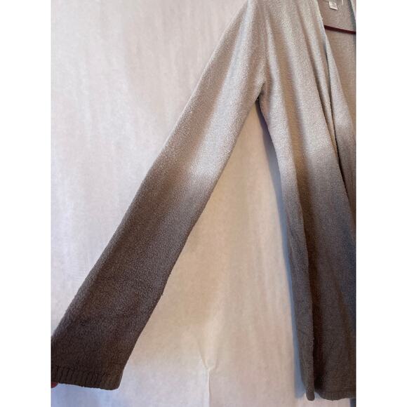 Barefoot Dreams Ombré Cardigan Style 436 Cream to Brown Women's Size S/M - Picture 4 of 6